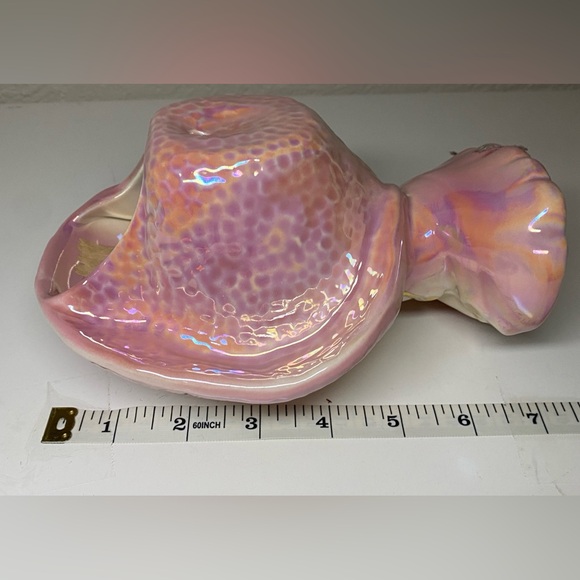 VTG 1950s Glamorous Lady Head Vase. Pink Large Hat. - Picture 3 of 4